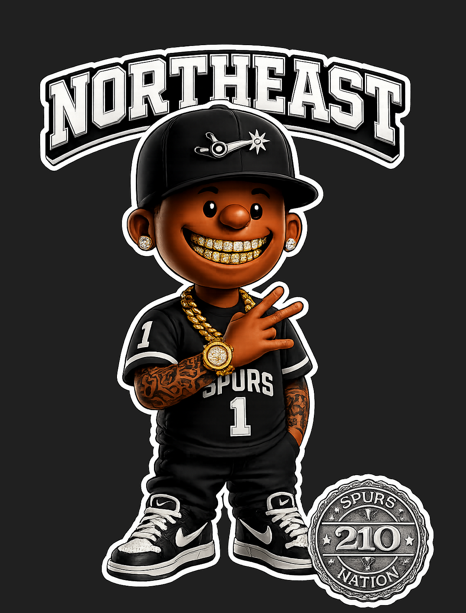 Adult Short-sleeve NorthEast Spurs Nation T-shirt