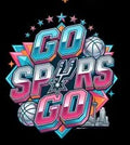 Adult Short sleeve Go Spurs Go T-shirt