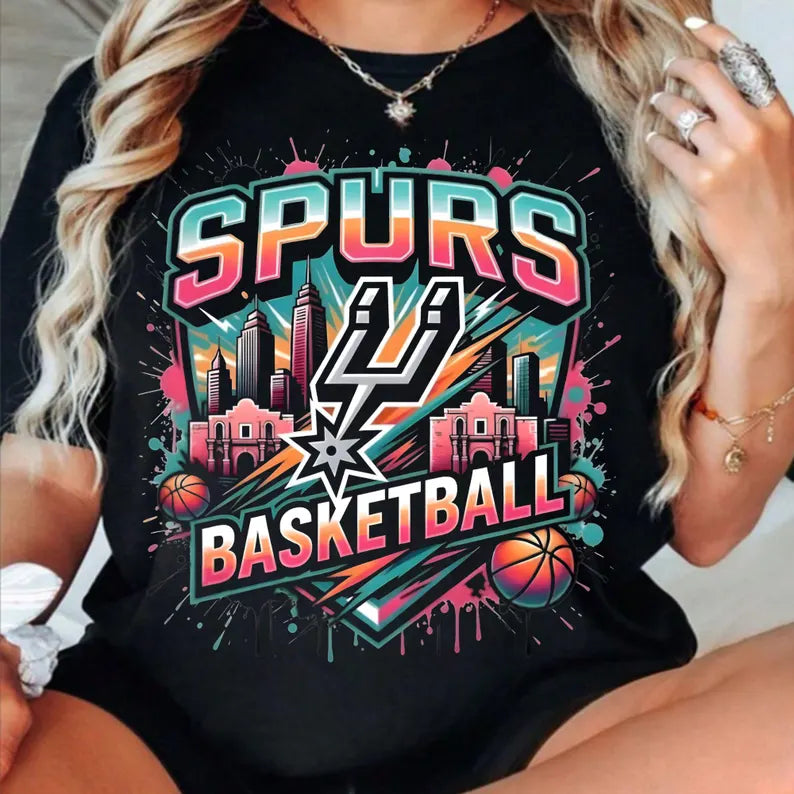 Adult Short Sleeve Spurs T-shirt