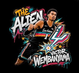 Adult Short sleeve "THE ALIEN" Wembanyama T-shirt